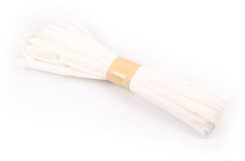 36 g Raffia, Natural Raffia Raffia Raffia Ribbon Natural Raffia Natural Florbast Raffia Raffia for Crafts for Gift Box Festival Gift Decoration Packaging, White