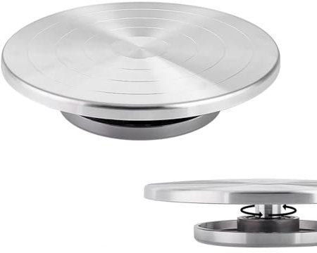 UNICRAFTALE 1 Stück Keramik Drehteller Aus Aluminiumlegierung 19.6cm Drehbarer Drehteller Bildhauerrad Drehbarer Drehteller Keramikständer Mit Kugellagern Zubehör Dekorieren Keramik Modellbau