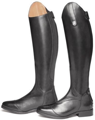 WEHAM Schwarz,48,Reitstiefel für Damen und Herren, Retro-Schnürstiefel aus PU-Leder, lange Reitstiefel für Anfänger