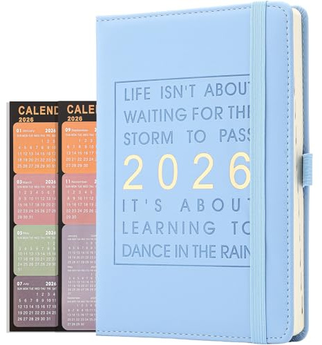 Agenda giornaliera 2026, diario accademico un giorno per pagina, da gennaio 2026 a dicembre 2026, la migliore agenda e calendario giornaliero per aumentare la produttività e diario di gratitudine