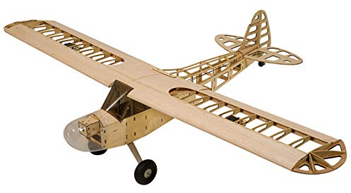 CHENTON Dancing Wings Hobby S0801 Avion radiocommandé en bois de balsa 1,2 m Piper Cub J-3 Kit d'avion Version DIY Modèle volant