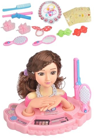 Mannequin - Makeup Hairdressing Plaything, Girl's Head, Educational Grooming Set, Birthday Holiday Present, Pretend Beauty Salon, Decorative Display Model.
