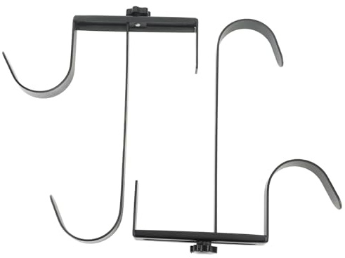 Ausla 2st Poolstolshängare, Justerbar Metalljärnkrok för Teleskopstolpar, Enkel Installation, Mångsidig Förvaringslösning för Pooltillbehör