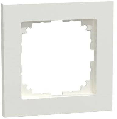 Schneider Electric Merten M-Pure Rahmen für Steckosen und Schalter, 1-fach, polarweiss, Artikelnummer MEG4010-3619, 1 Stück