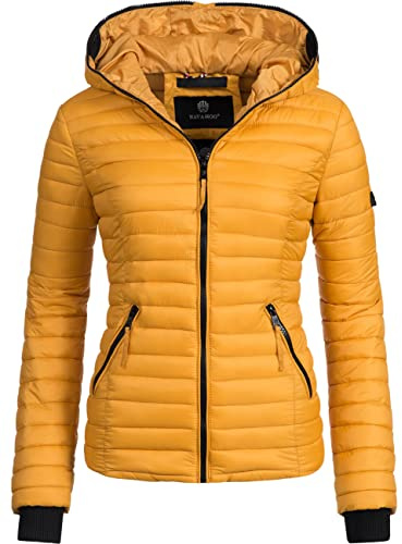 Navahoo Chaqueta Guateada de Entretiempo para Mujer Kimuk Amarillo XL
