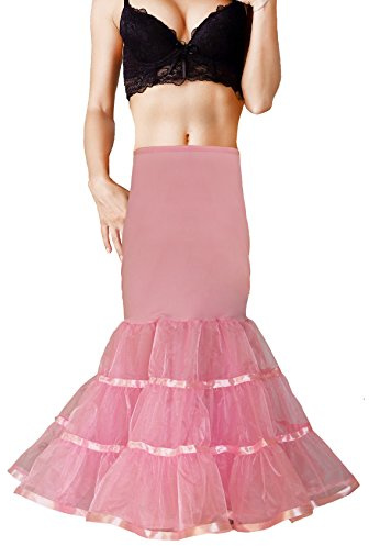 SHIMALY Jupon de mariage sirène en queue de poisson pour femme, trompette, crinoline, pour robe de mariée sirène