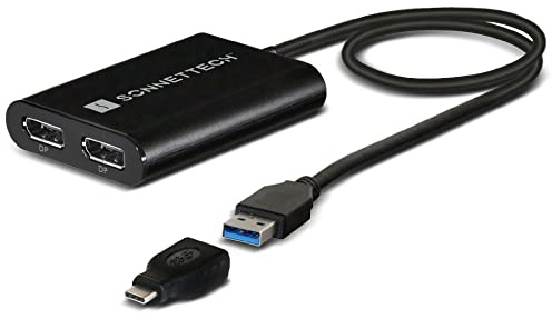 SoNNeT - Adaptador Dual 4K 60Hz DisplayPort para Mac M1 Thunderbolt