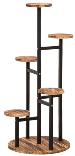 Blumenständer Pflanzenständer Blumentreppe Hohes Pflanzenregal Für Mehrere Pflanzen, Blumenständer Aus Holz, Regal Für Wohnzimmer, Balkon Blumenbank Pflanzenregal Blumenregal ( Color : A , Size : 39*8