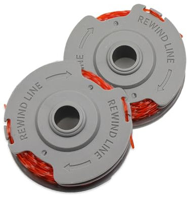2Pcs Strimmer Spool Line Strimmer Spool for Flymo Strimmer Wire Standard 1.5mm 36ft Double Autofeed Spool Lawn Mower Replacement Spool Compatible with Flymo Contour XT/Power/Mini/Trim Grass Trimmer