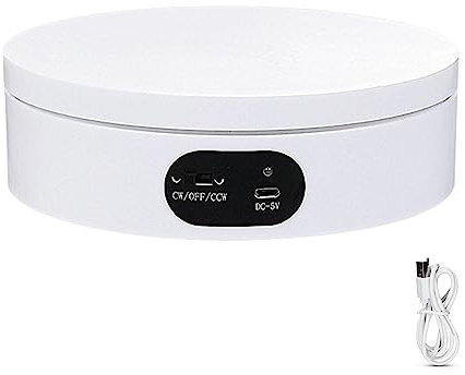 Automatic Photography Turntable Display Holder Stand 360 Degree Rotating Plate For Photography Exhibitions And Showcases Motorized Rotating Display