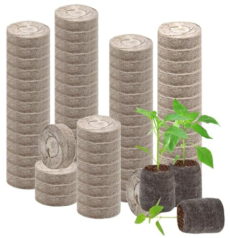 Sustrato para Plantas de Interior - 100 Unidades Mezcla de Fertilizante de Crecimiento - 30 milímetros de sustrato de turba enraizante,para Exterior Hortalizas Árboles Cactus Orquídeas