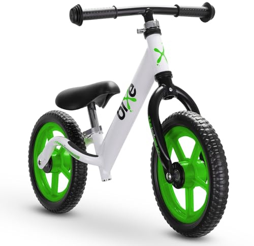 Bixe Bicicletta Senza Pedali 2 a 5 Anni - Bicicletta Bambini 2 Anni - Balance Bike Leggera - Bici Senza Pedali con Sella e Manubrio Regolabili - Bici Bambino e Bimba per Equilibrio - 12 Pollici