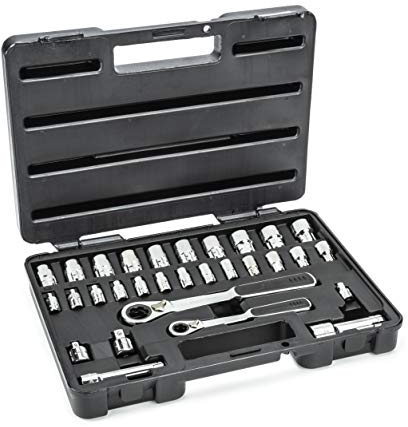 SATA Durchsteckschlüssel-Satz, 1/4' & 3/8' 30-teilig, 3,5-19 mm ST09132SJ (Ratschen-Durchsteckschlüssel-Satz Durchsteckschlüsselsatz Durchsteckschlüssel Durchsteckratsche Durchsteckknarre)