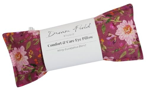 Handmade Mint Eye Pillow – Natural Flax Seed Aromatherapy Mask with Eucalyptus & Peppermint – Hot or Cold Comfort – Relaxation & Self-Care Gift – Small Batch USA Made | Forest Floral