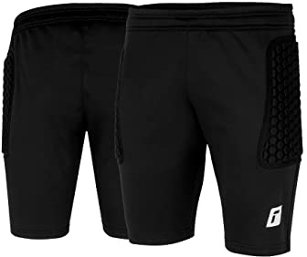Reusch Torwarthose Kinder und Jugendliche | kurz, gepolstert & robust | eng anliegende und strapazierfähige Torwartshorts mit ergonomischem Hüftpolster | Contest II Short Advance Junior