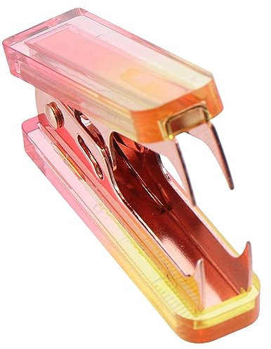 dohobby Herramienta profesional de extracción de grapas acrílicas con pinza de bloqueo, para oficina, vestido de escritorio, hogar, oro rosa