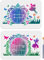 MAYJOYDIY 2pcs Fairy Door Stencils 29.7×21cm Large Garden Door Fairy Template with Paint Brush Dreamy Butterfly Mushroom Flower Grass Drawing Stencil for Wall Furniture Decor DIY Art Crafts