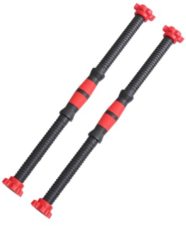 Abaodam 2pezzi Barra Per Manubrio in Materiale Resistente Accessorio Fitness Con Dadi Inclusi Asta Di Ricambio Per Attrezzatura Da Sollevamento Pesi Facile Da Installare e Usare