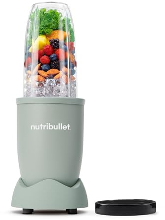Nutribullet Pro 900 Smoothie Maker, Multifunktions-, Obst- & Gemüsemixer, kompaktes Design, einfache Bedienung, schnelle Reinigung, optimale Nährstoffextraktion, 900W, Mineral Olivgrün (NB904MAJD)