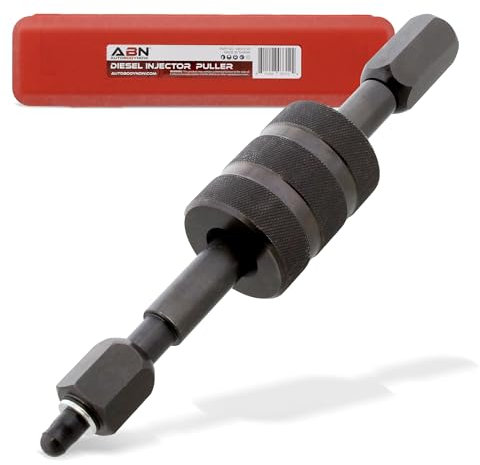 ABN Diesel Injector Puller Tool with Slide Hammer, Common Rail Injector Remover w/ M8, M12, M14 Thread Adapter