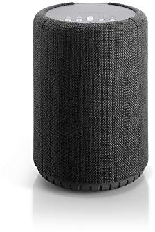 Audio Pro - Enceinte Ronde Multiroom Connectée A10 - avec Sorties Jack, Bluetooth & WiFi - Haut-Parleur sans Fil, avec Amplificateur Classe D 52 W - Gris Foncé