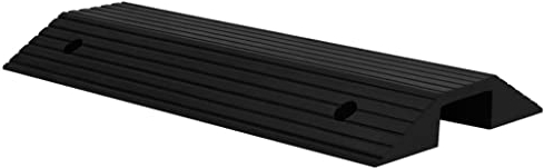 vidaXL Schwellenbrücke Rutschfeste Oberfläche Schwellenrampe Rollstuhlrampe Aufliegend Rollstuhl Rampe Türschwellenrampe 80x40x8cm Gummi