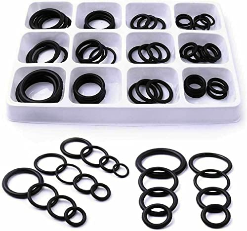 Buystarget 50pc Assorted O Ring Set Black Rubber Seals Sink Tap Washers Plumbing Air Gas