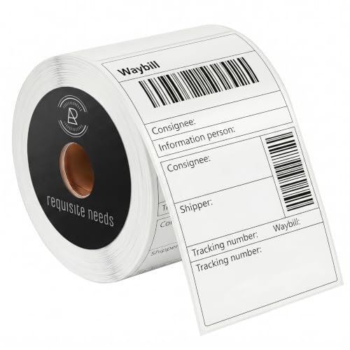 4 X 6 Direct Thermal Printer Labels Roll 100mm x 150mm 500 White Extra Strong Adhesive Shipping Labels Rolls Compatible for Zebra, MUNBYN Printers to use on Ebay, Amazon, Tiktok,Royal Mail Label