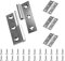 Anstore Scharnierband 2.5Inch, 4 Abnehmbares Scharnier 64x45x2mm mit 24 Schrauben 16x4mm, Scharniere Edelstahl Türscharnier Abnehmbare Türscharniere Klappbar für Fenster Schränke (2 Links+2 Rechts)