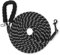 Training Leads for Dogs, 5M 10M 20M Strong Rope Long line Dog Lead Leash with Soft Padded Handle and Heavy Duty Hook, Reflective Recall Training Leads Black for Large Medium Small Dog(BLACK 5M/16FT)