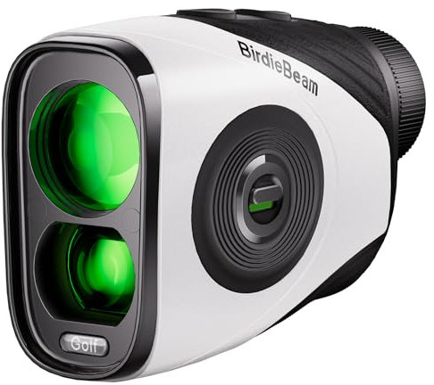 BirdieBeam Golf Rangefinder with Slope, 1200Y Precision Range Finder for Golf, 7X Magnification, Flag Lock with Vibration, Strong Magnet, Ultra-Clear Display, USB-C Rechargeable, Waterproof