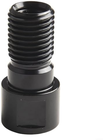 Adattatore filettato per punte da trapano M22 maschio a 1-1/4-7 UNC femmina, struttura cromata, nero, 85 mm (3,35 pollici), per impianti di perforazione ad acqua e
