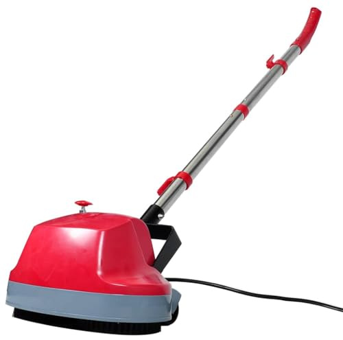 Lucidatrice 5 in 1 a doppia testa, con manico in acciaio inox e alloggiamento in ABS, 400 giri/min, per pavimenti duri, parquet, tappeti, piastrelle e tappezzeria in casa e auto