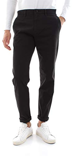 Dockers SMART 360 FLEX CHINO TAPERED, Pantalon, Homme, Noir, 34W / 32L
