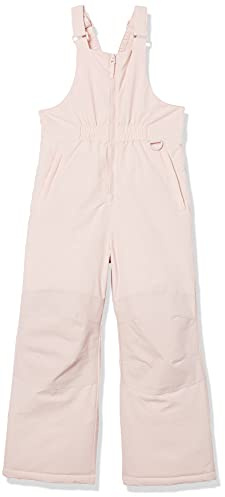 Amazon Essentials Girls' Water-Resistant Ski & Snow Bib Overall, Light Mauve, Large