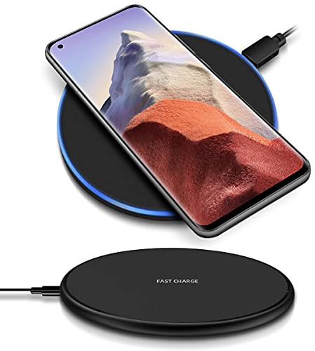 QI Wireless Charger Schnell Ladegerät kompatibel mit Xiaomi 15/15 Ultra Induktive Ladestation 15W Universal Schnellladestation Kabellos, Farben:Schwarz