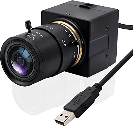 SVPRO USB Camera 4K Ultra HD Webcam with Zoom Lens 2.8-12mm,Manual Focus Camera 3840x2160 30fps Sony IMX415 Sensor Camera USB UVC Video Camera for Mac/Windows/Linux/Android
