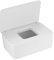 Caja para Toallitas Húmedas, Toallitas Dispensador, Caja de Servilletas, Dispensador de Toallitas Pañal Caja, Caja de Almacenamiento para Tejidos de Bebé - Blanco