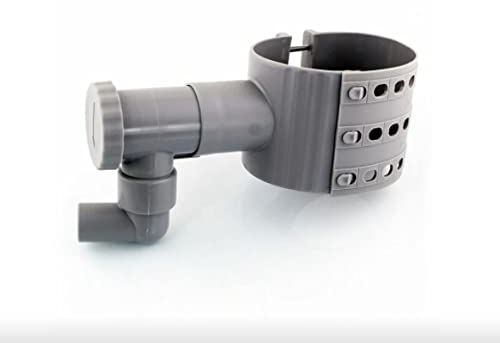 PVC Récupérateur Collecteur Eau de Pluie + scie Cloche pour gouttière de 75 à 100 mm