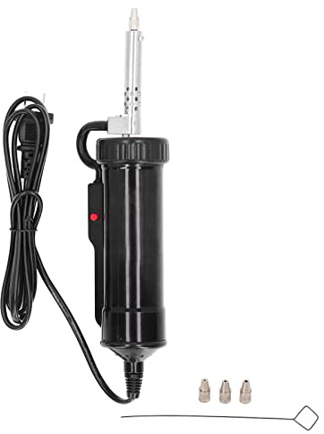 Electric Desoldering Pump with 3 Suction Tips Automatic Vacuum Solder Sucker for Electronics Repair PCB Desoldering Tool US Plug 110V