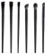 Juego de 6 pinceles de maquillaje, cepillo de cejas plano, pincel de delineador biselado, aplicador de sombra de ojos para dar forma a las cejas, aplicar reflejos y sombras