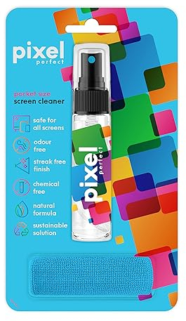 Pixel Natural Screen Cleaner Spray for TV, Laptops, Computers, Monitors, Phones Cleaning Kit (40ml - 1.4oz)