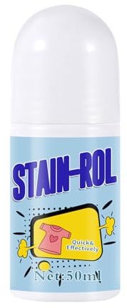Fleckenentfernungsstifte für Notfälle, Fleckenentferner Stift, Fleckenentferner für Kleidung, Fleckenentferner für Kleidung und Stoff, zum sofortigen Entfernen von Flecken, Rollperlen-Design, 50 ml