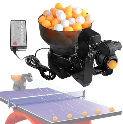 Eastnmythet Tischtennis-Robotertrainer mit 36 ​​verschiedenen Spin-Bällen, Ping-Pong-Trainingsroboter, Ping-Pong-Trainingsmaschine für das Üben in der Heimschule