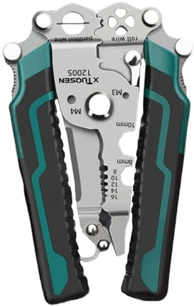 Alicates pelacables, pelacables eléctricos,Alicates cortadores de engarzadores de cables - Herramientas eléctricas con mango fácil de usar para instalación de circuitos, instalación de circuitos
