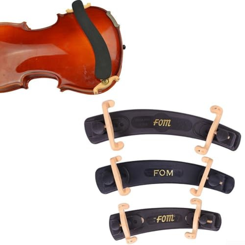 Spalliera regolabile per violino con supporto imbottito per violini 3/4, 4/4, riduce il dolore al collo durante il gioco (per 1-4 violini)