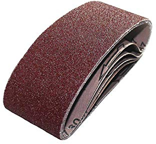 25x Schleifbänder 100 x 560 mm für Bandschleifer, Gewebe-Schleifpapier Set für Holz & Metall, Körnung 40/60/80/120/180, kompatibel mit Bandschleifmaschine & Tellerschleifer