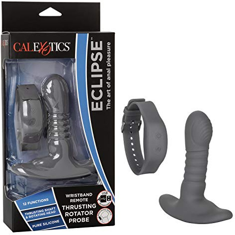 ECLIPSE - PLUG CON ROTACIÓN Y PULSERA CONTROL REMOTO - GRIS