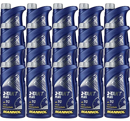 QR-Parts Set 85489357 MN7204-1 20x1 Liter MANNOL 2-Takt Plus API TC Öl Motorradöl Scooter Teilsynthetisch