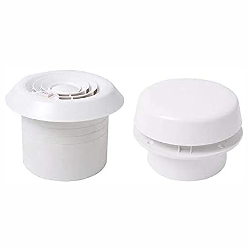 MACHSWON Ventilador de escape de hongo para caravana, autocaravana, viaje, coche, caravana, caravana, ventilación de techo, ventilador silencioso, color blanco